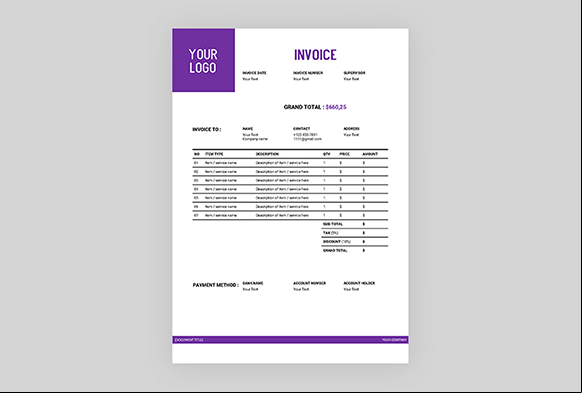 free photography invoice templates