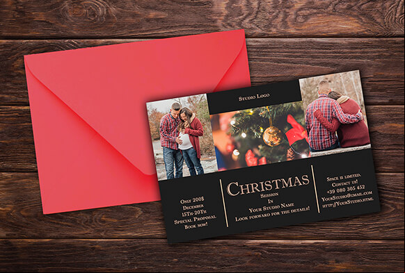 christmas mini session templates