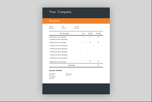 free photography invoice templates