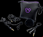 purple panda action camera microphone attachment